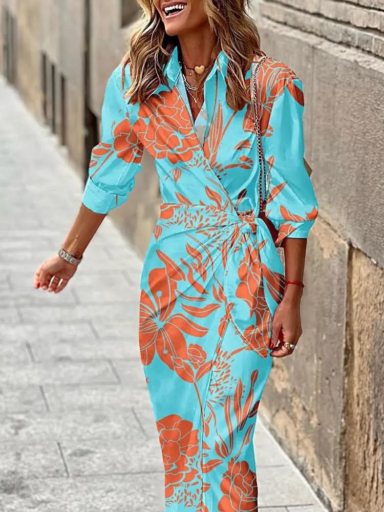 Selena | Printed Wrap Dress