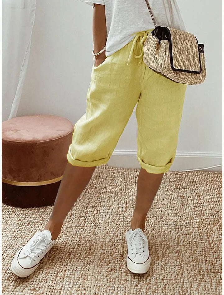 Tea | Cotton-Linen Harem Pants