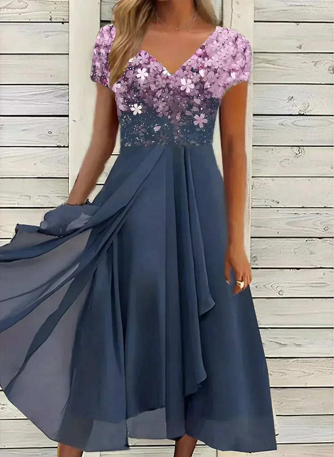 Venola Elegant Midi Dress