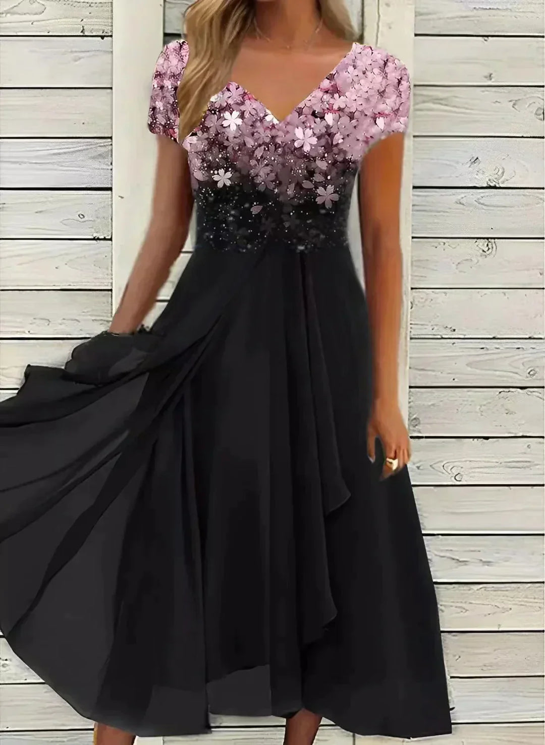 Venola Elegant Midi Dress
