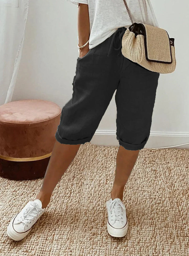 Tea | Cotton-Linen Harem Pants