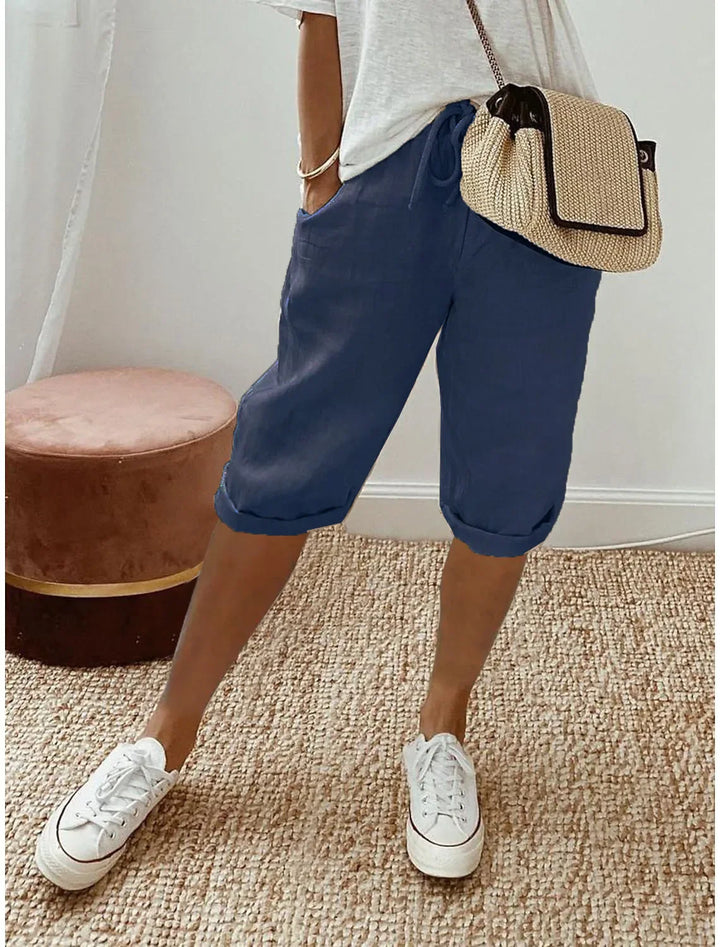Tea | Cotton-Linen Harem Pants