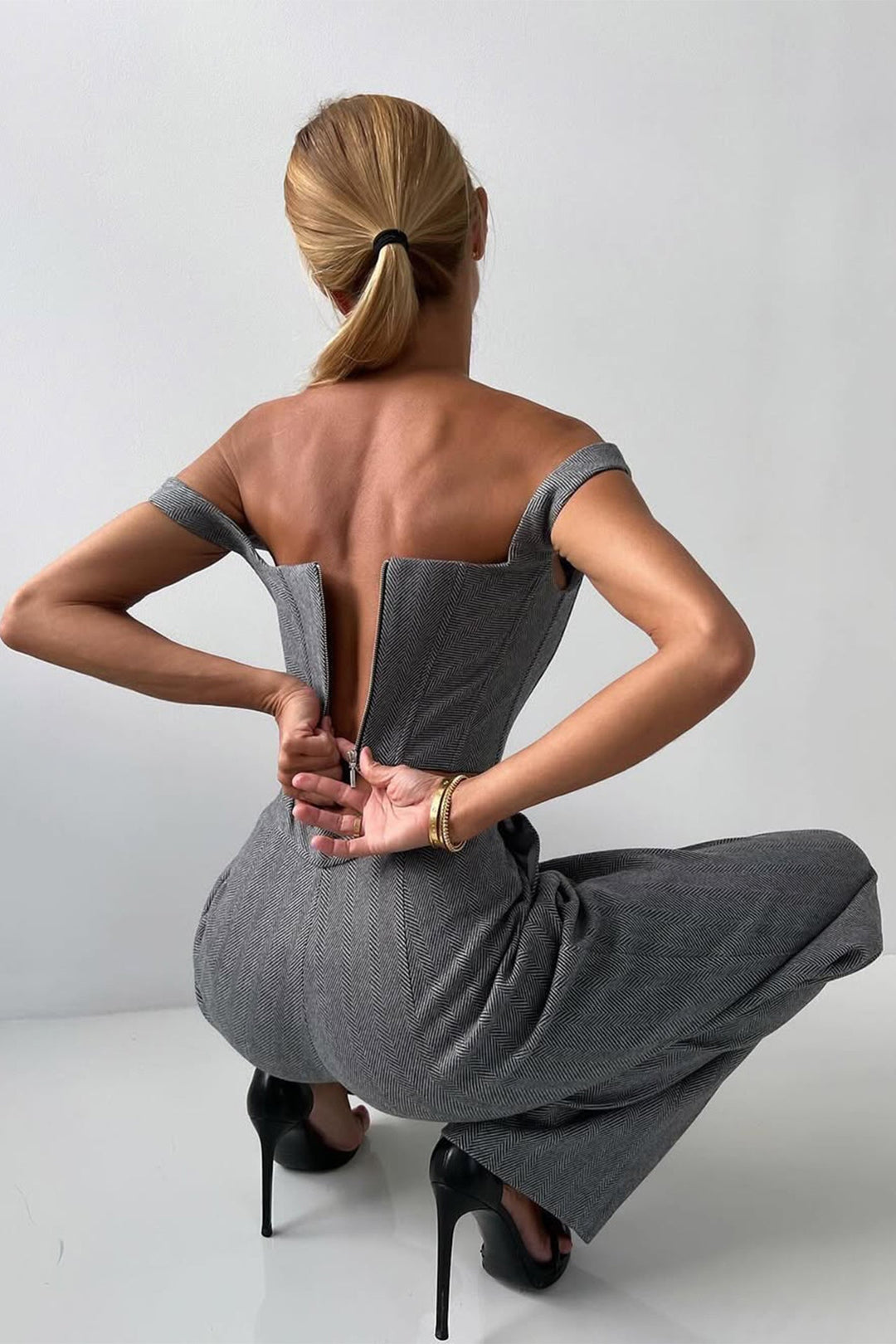 Aurelia | Three-piece set with double-breasted blazer