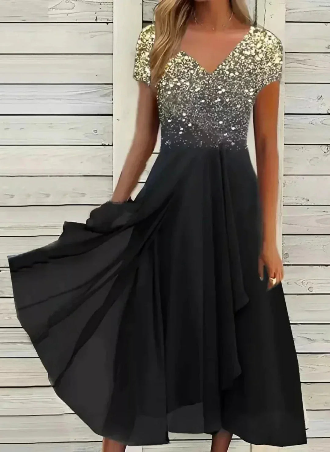 Venola Elegant Midi Dress