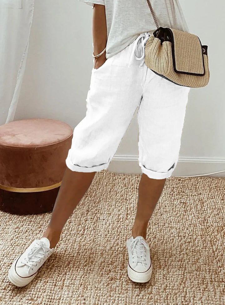 Tea | Cotton-Linen Harem Pants
