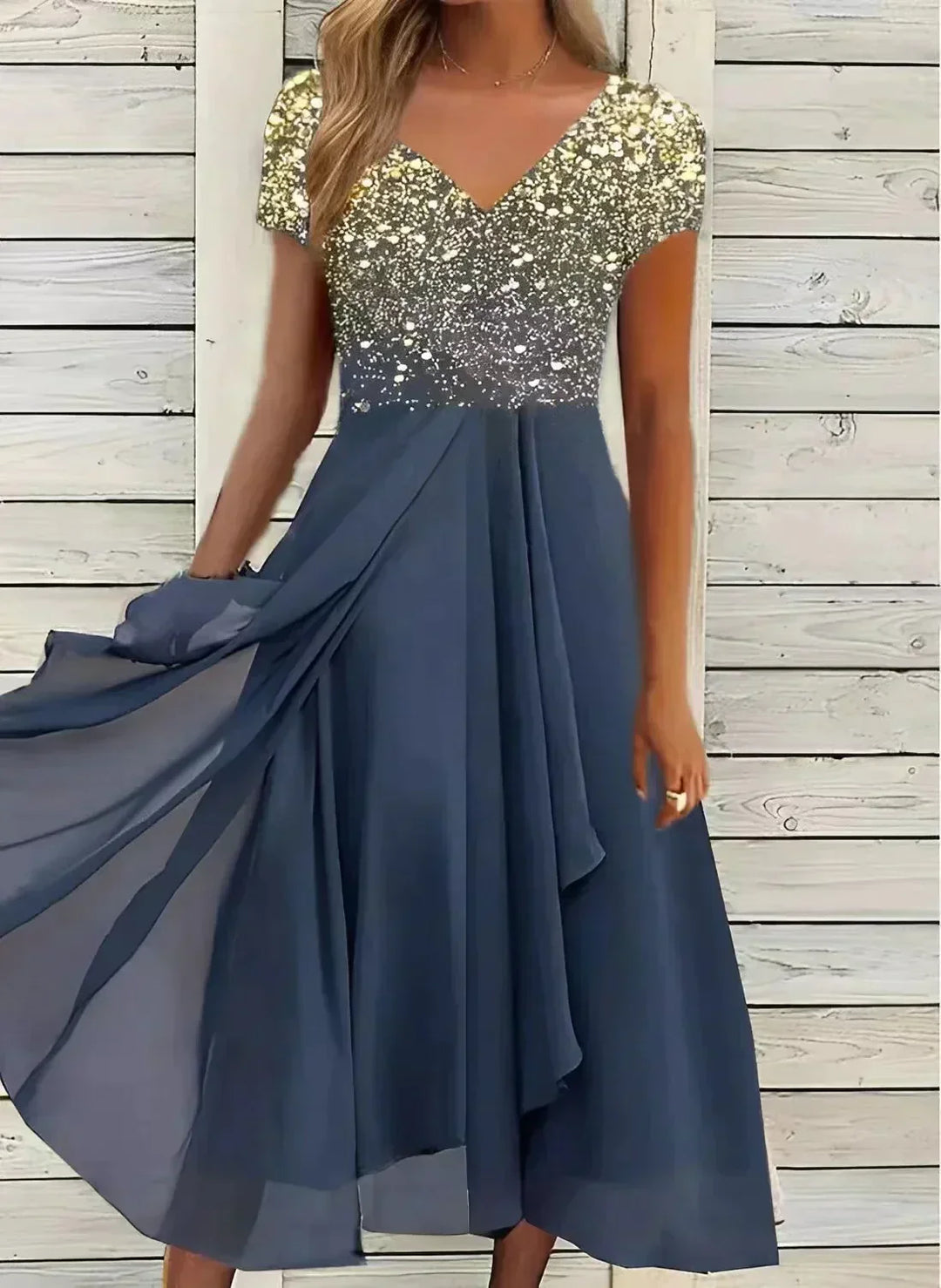 Venola Elegant Midi Dress