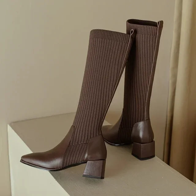 Sophia | Women’s Knit Over-the-Knee Boots