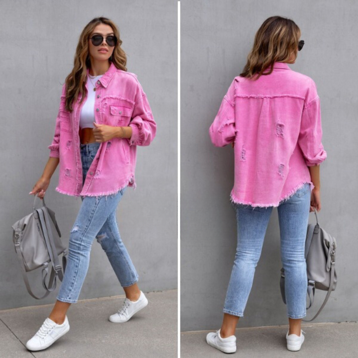 Madison | Ripped Denim Jacket