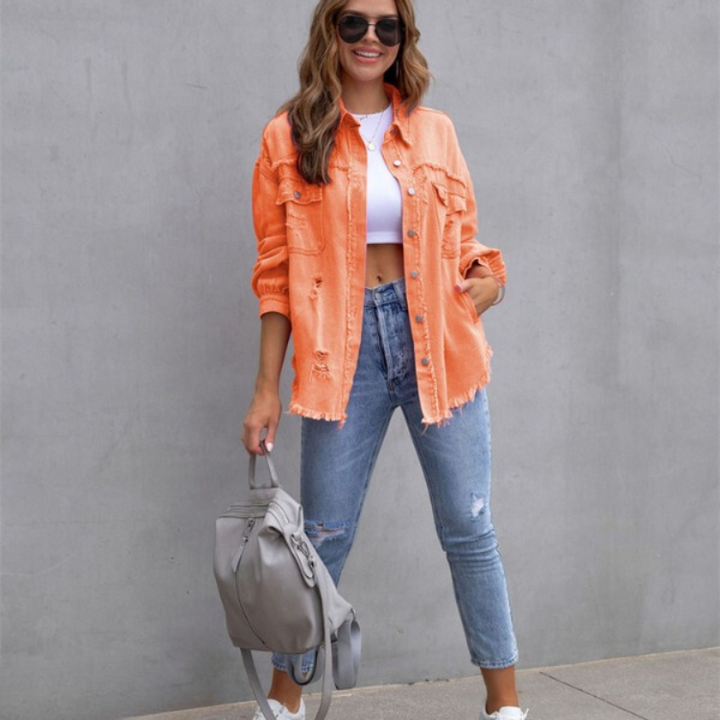 Madison | Ripped Denim Jacket