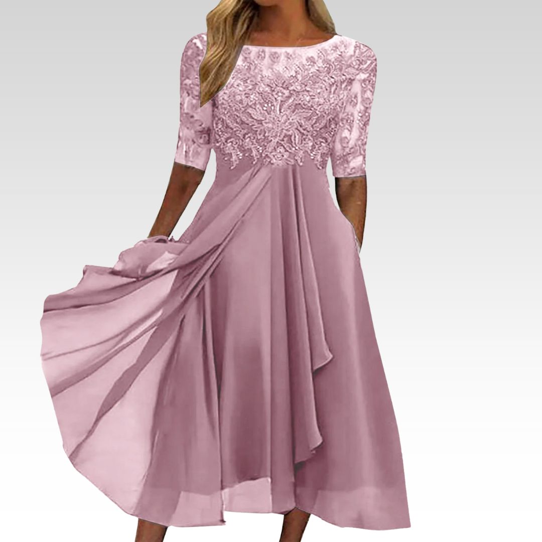 Tina | Lace Embroidered Dress