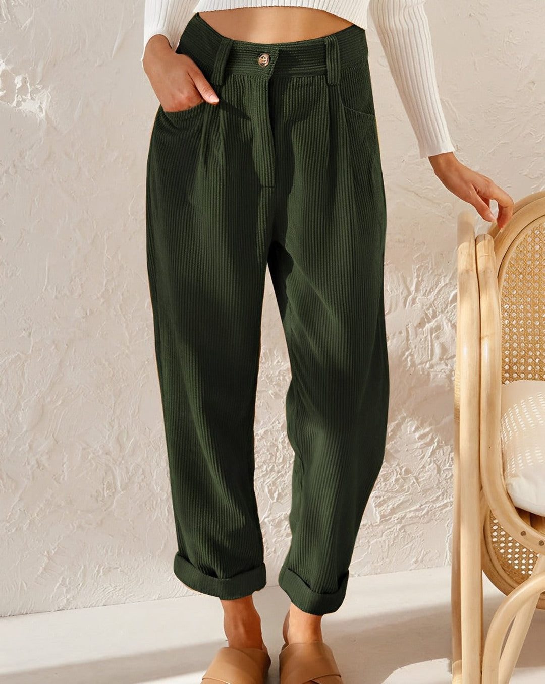 Aurora | Stylish Corduroy Trousers