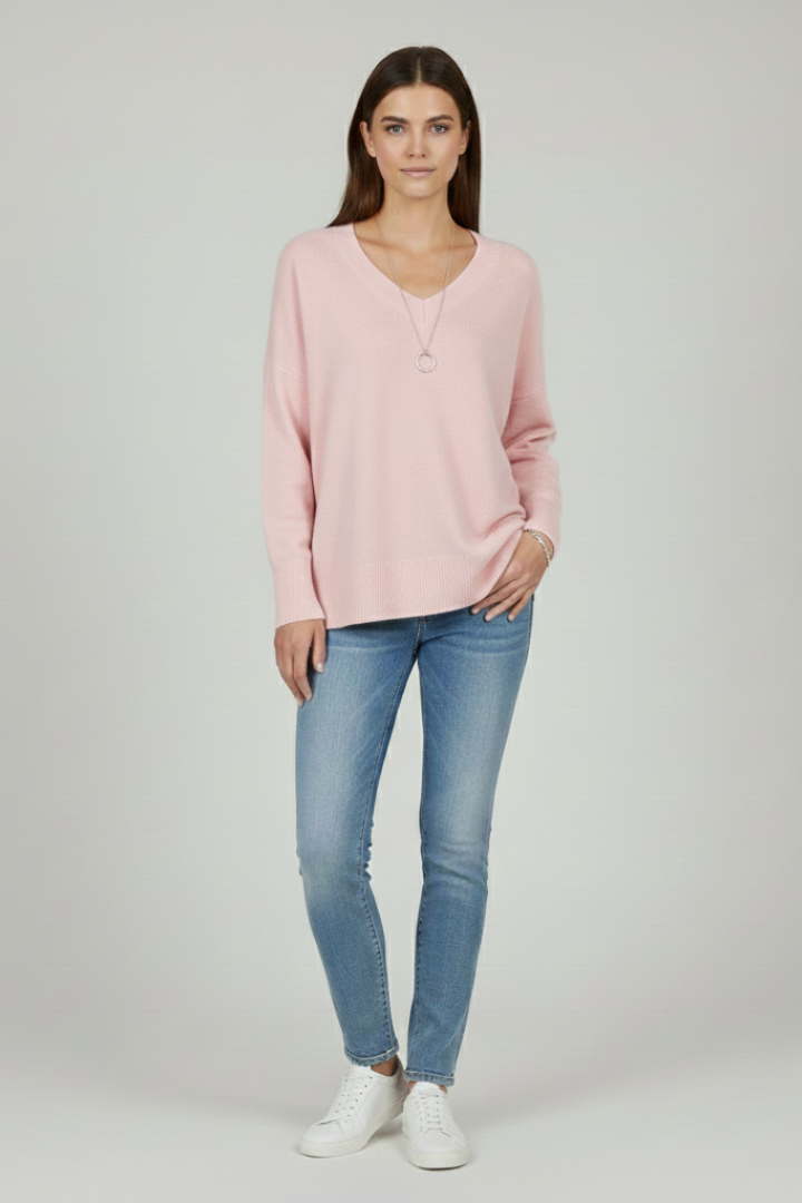 Charlotte - Relaxed V-Neck Jumper
