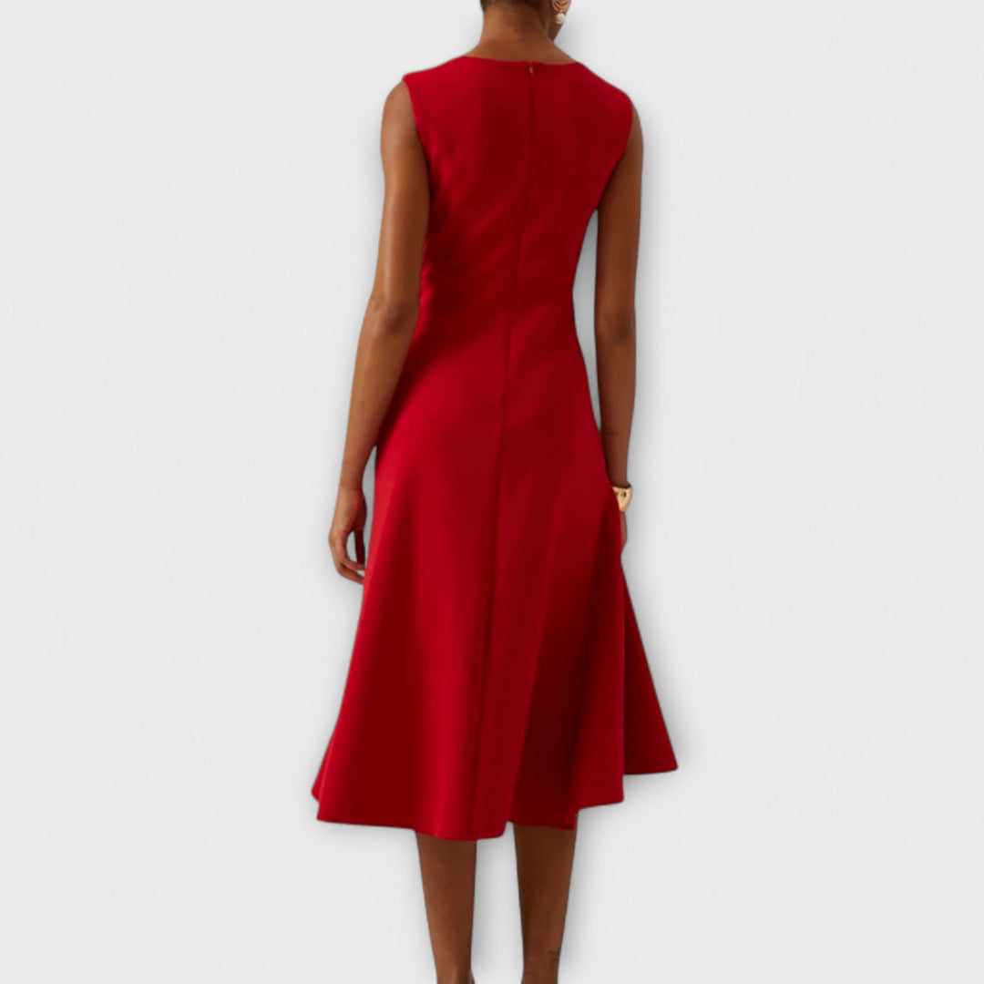 Cocktail Ruffle Midi Dress