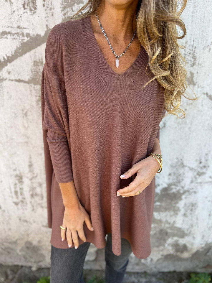 Serena | Oversized V-Neck Sweater