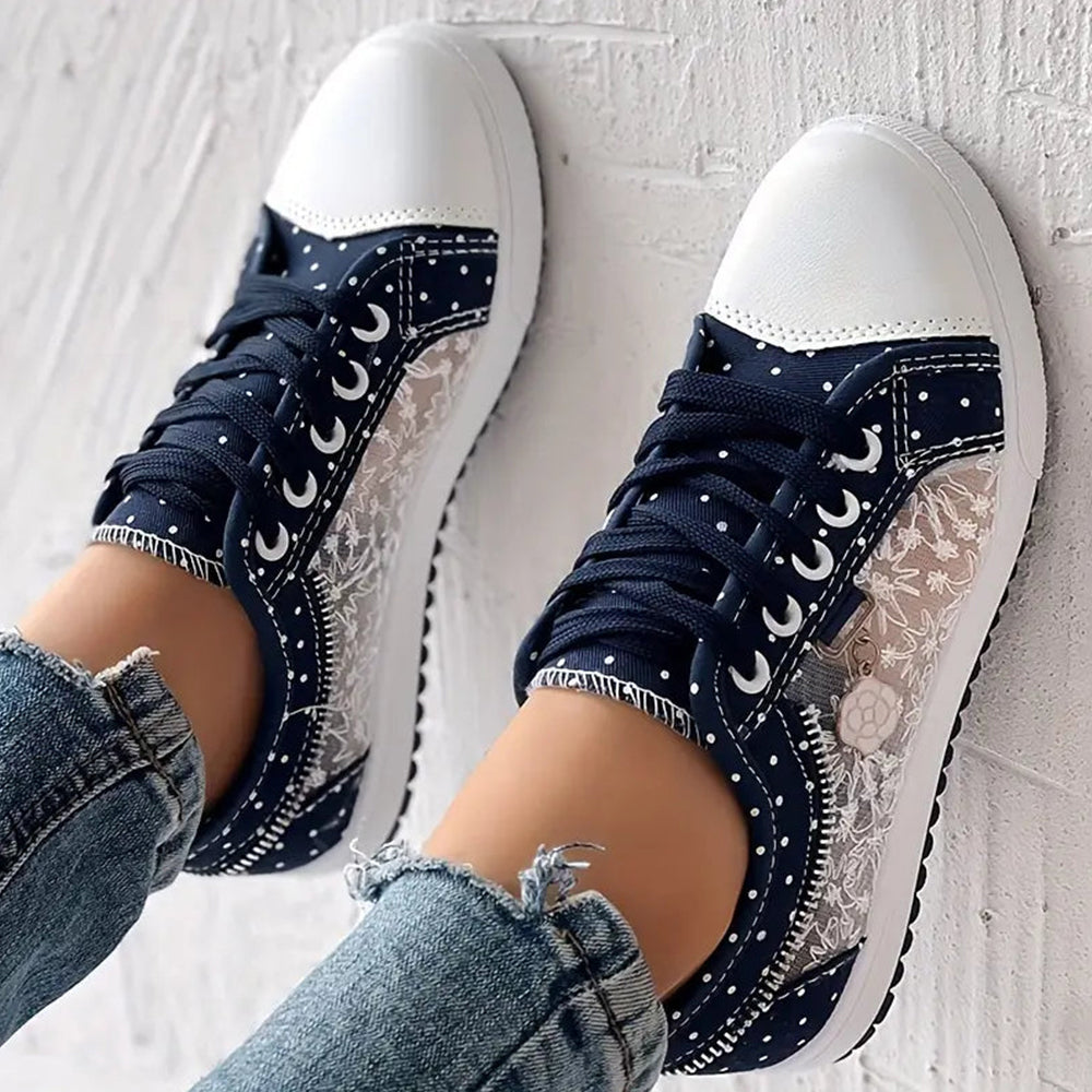 Zara | Trendy Lace-Up Sneakers