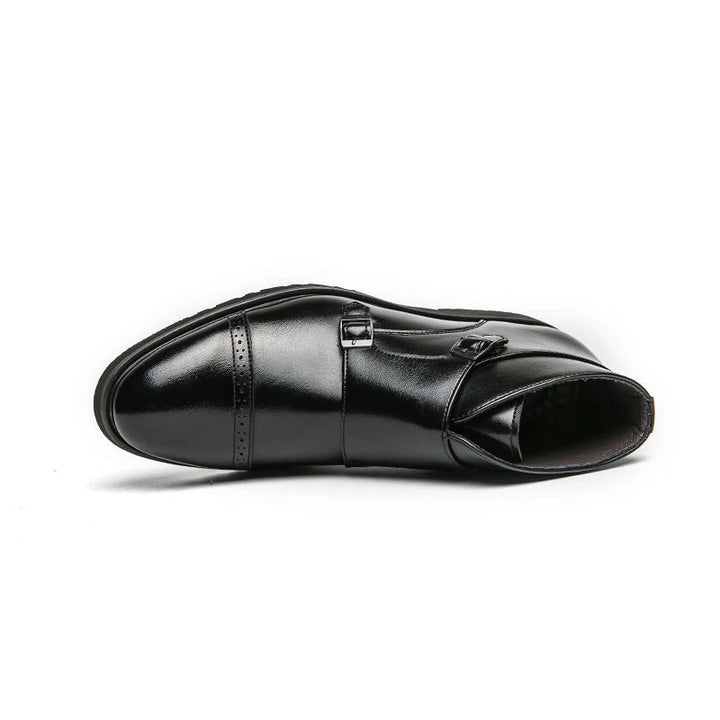 Theo | Leather Double Buckle Boots