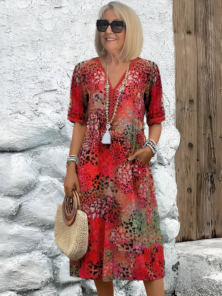 Amelie | Floral Midi Dress