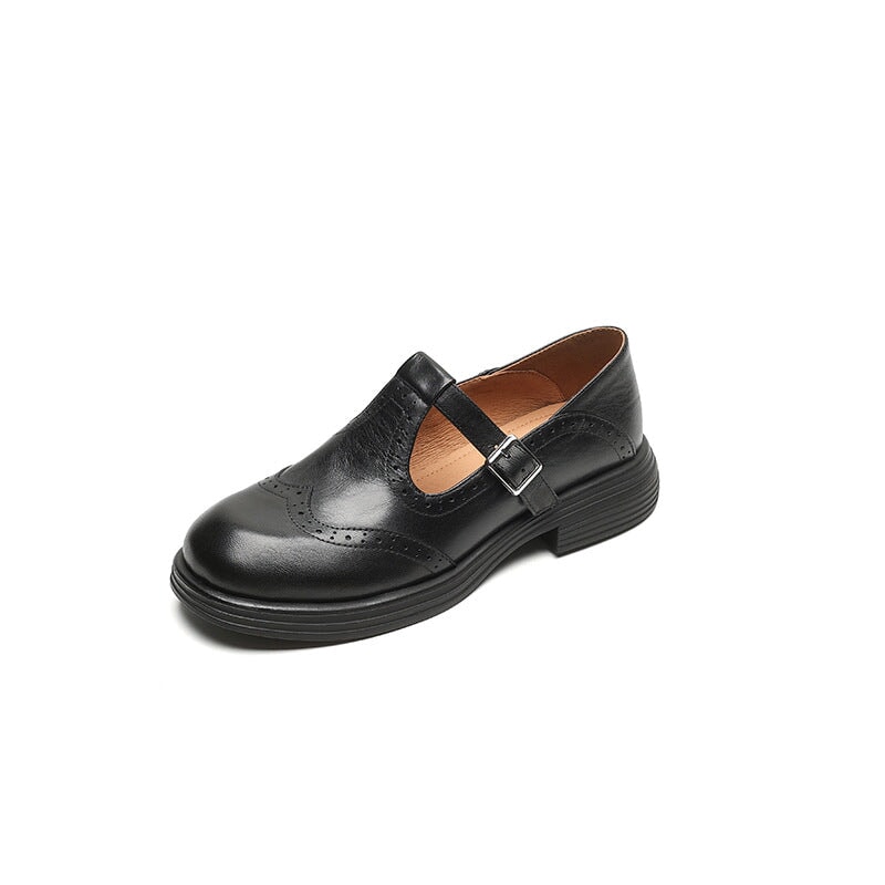 Emily | Elegant Leather Mary Janes