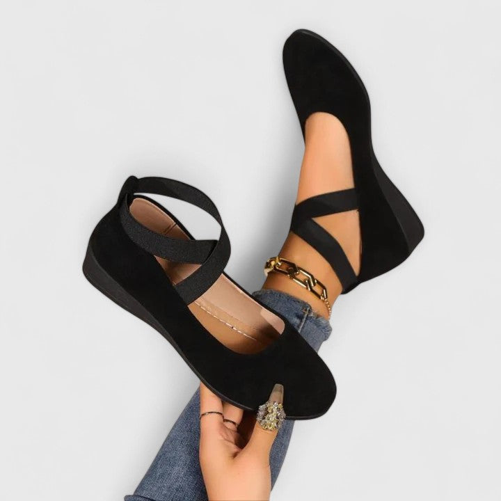 Elastic Strap Ballet Flats