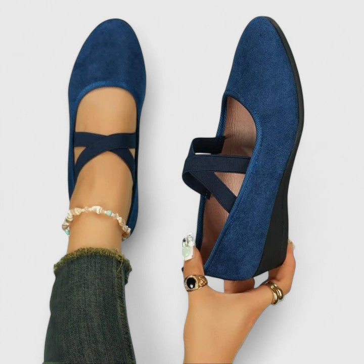 Elastic Strap Ballet Flats