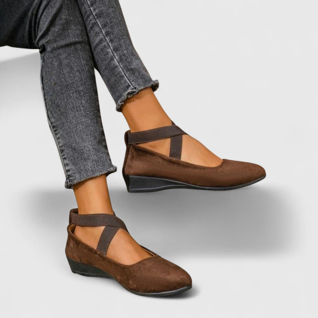 Elastic Strap Ballet Flats