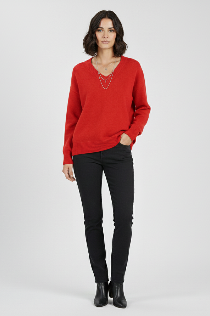 Ella - V-Neck Pullover Jumper