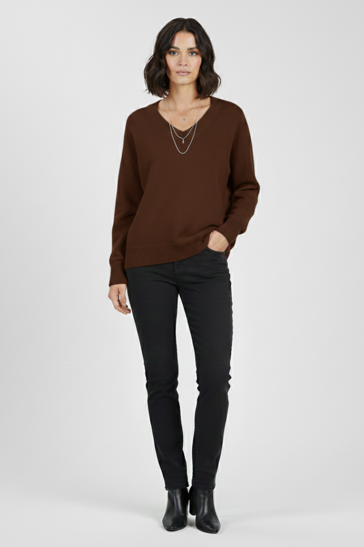 Ella - V-Neck Pullover Jumper