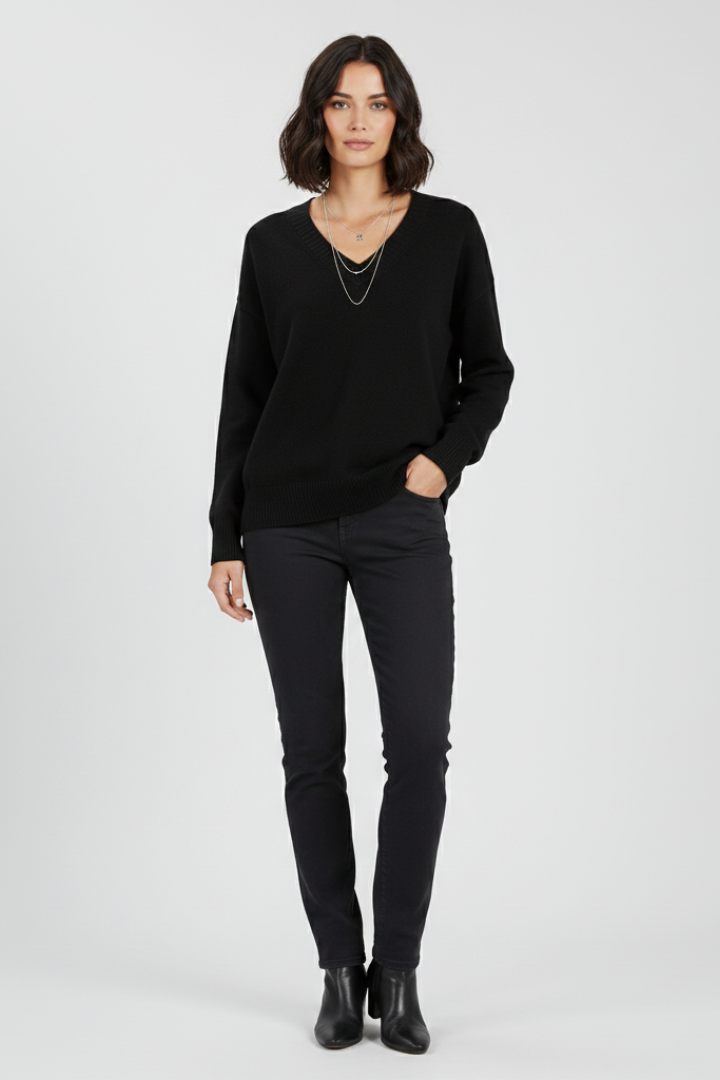 Ella - V-Neck Pullover Jumper