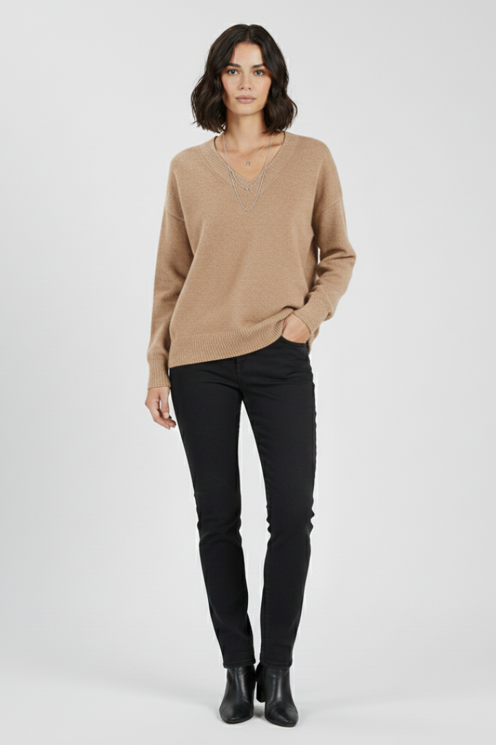Ella - V-Neck Pullover Jumper