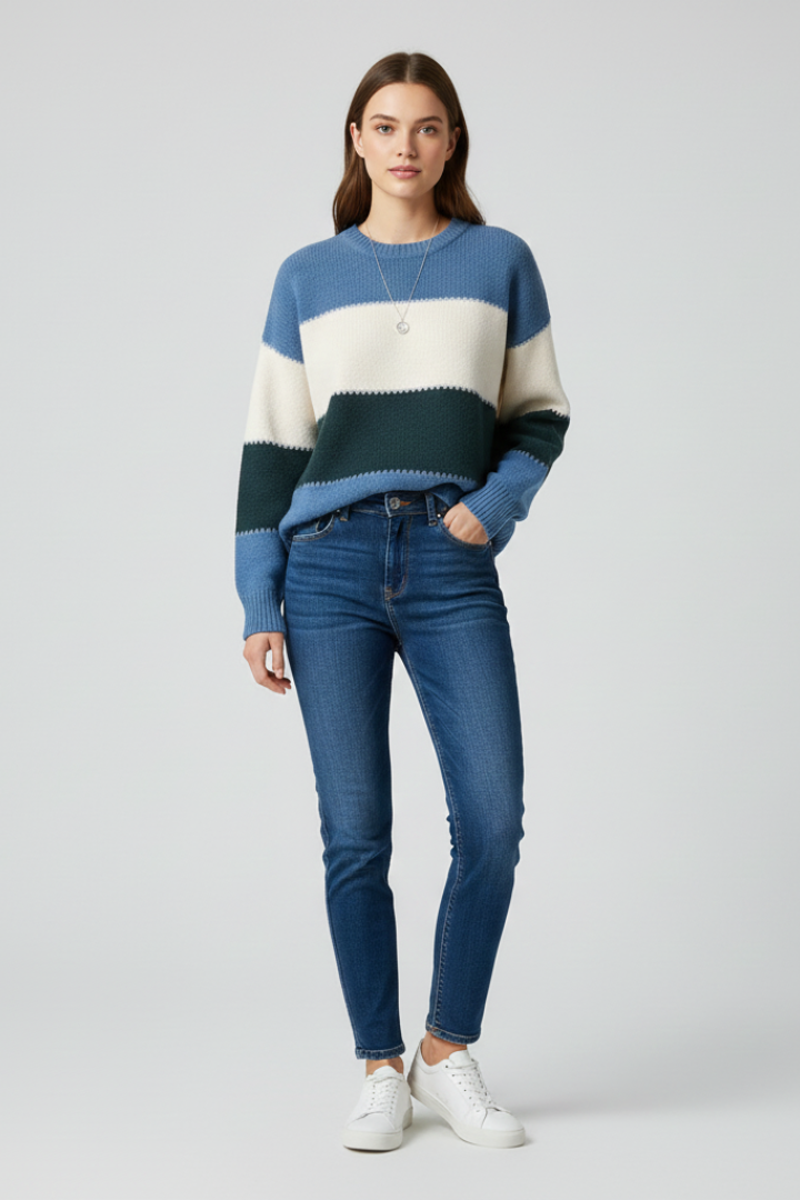 Emily - Striped Knit Jumper