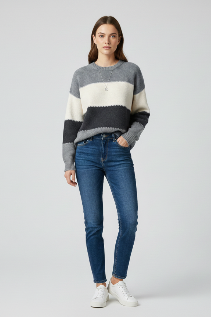 Emily - Striped Knit Jumper