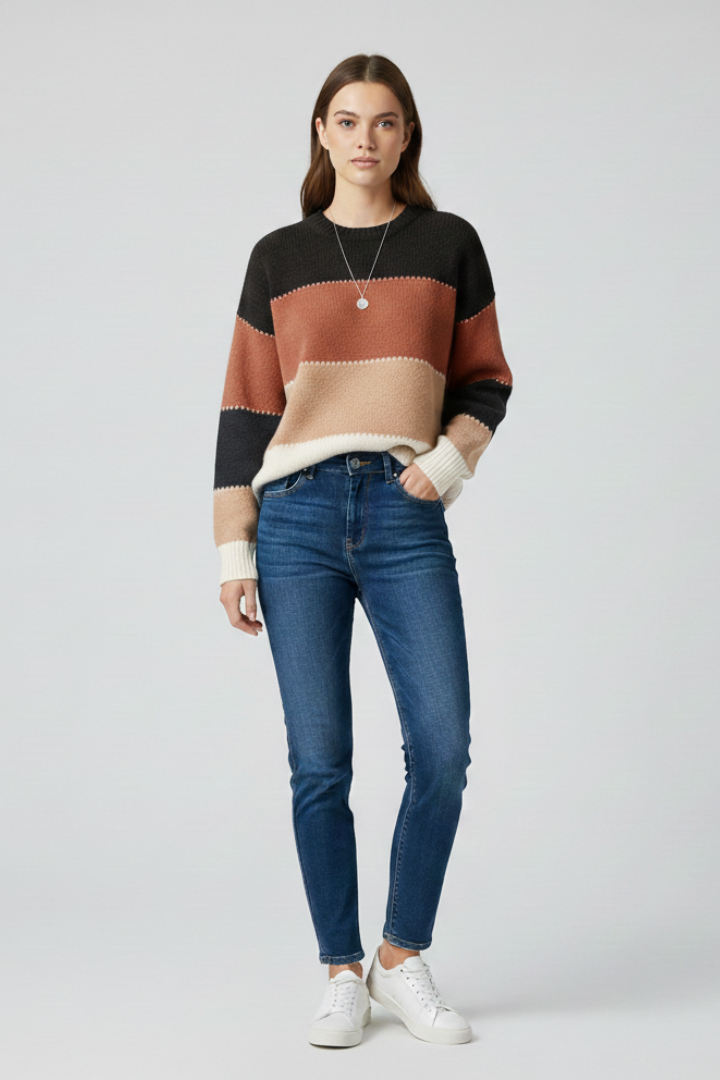 Emily - Striped Knit Jumper