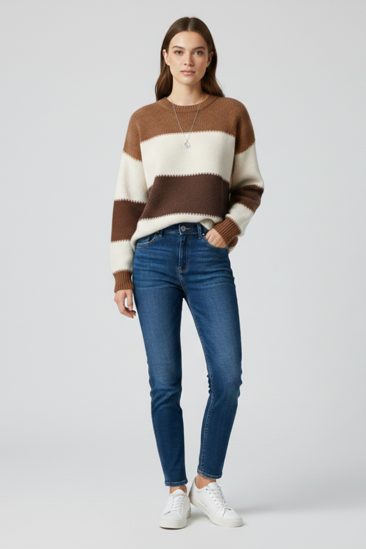 Emily - Striped Knit Jumper
