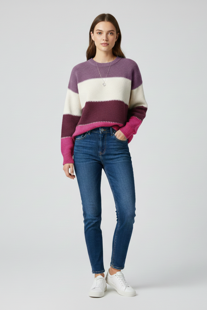 Emily - Striped Knit Jumper