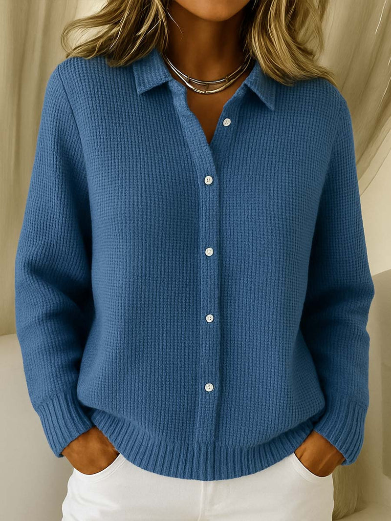 Nalea | Soft Knit Sweater with Button Front