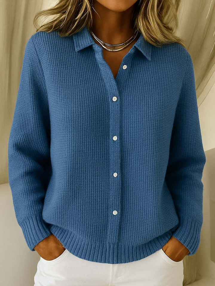 Nalea | Soft Knit Sweater with Button Front