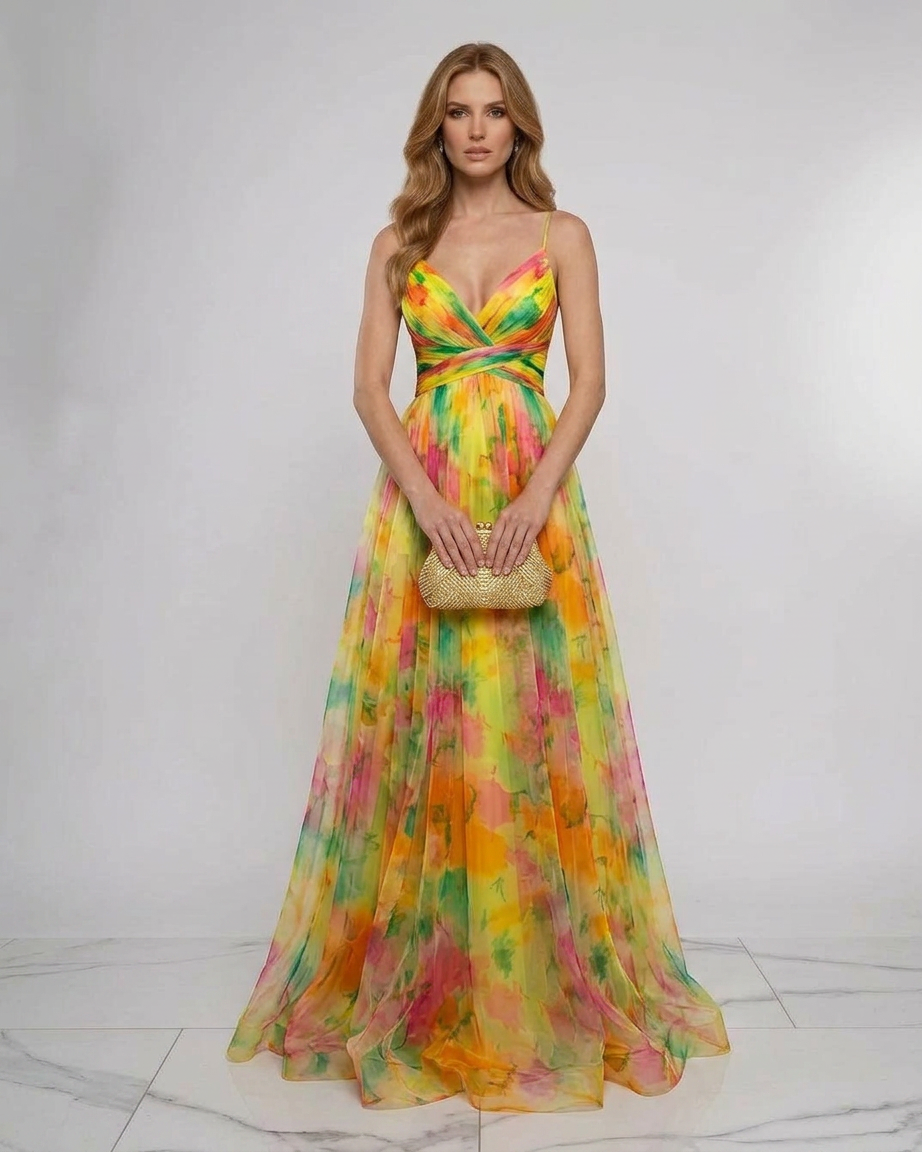 Taylor | Pleated Floral Maxi Summer Dress