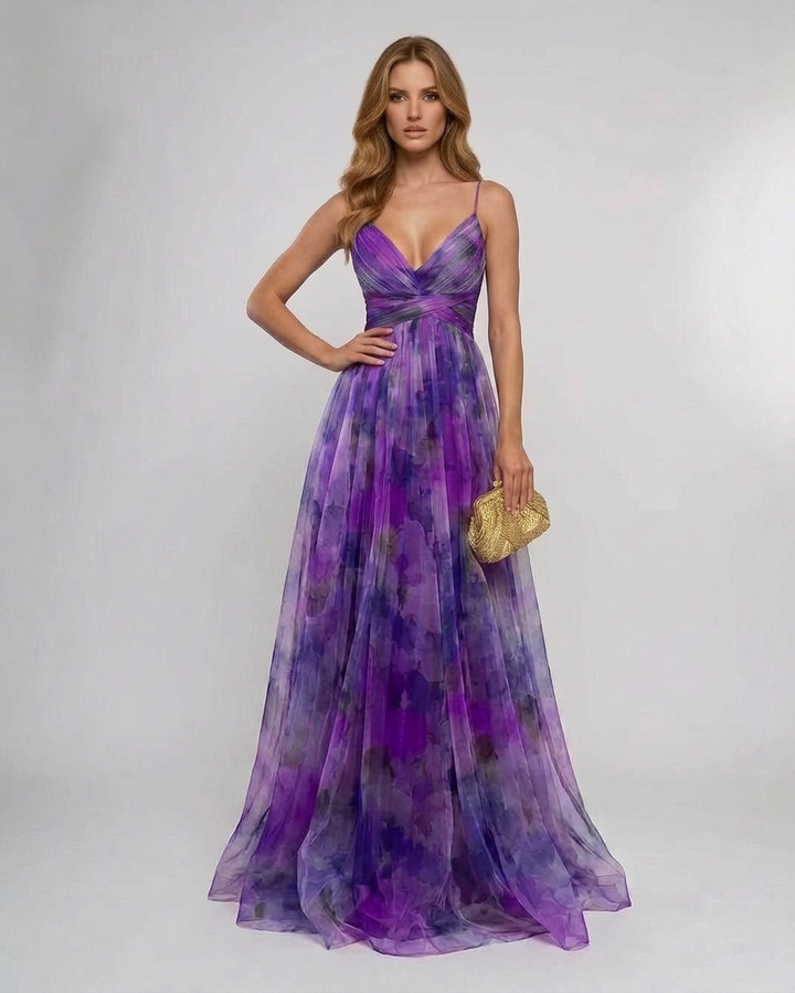 Taylor | Pleated Floral Maxi Summer Dress