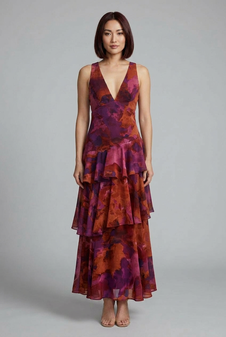 Victoria | Floral Tiered Maxi Summer Dress