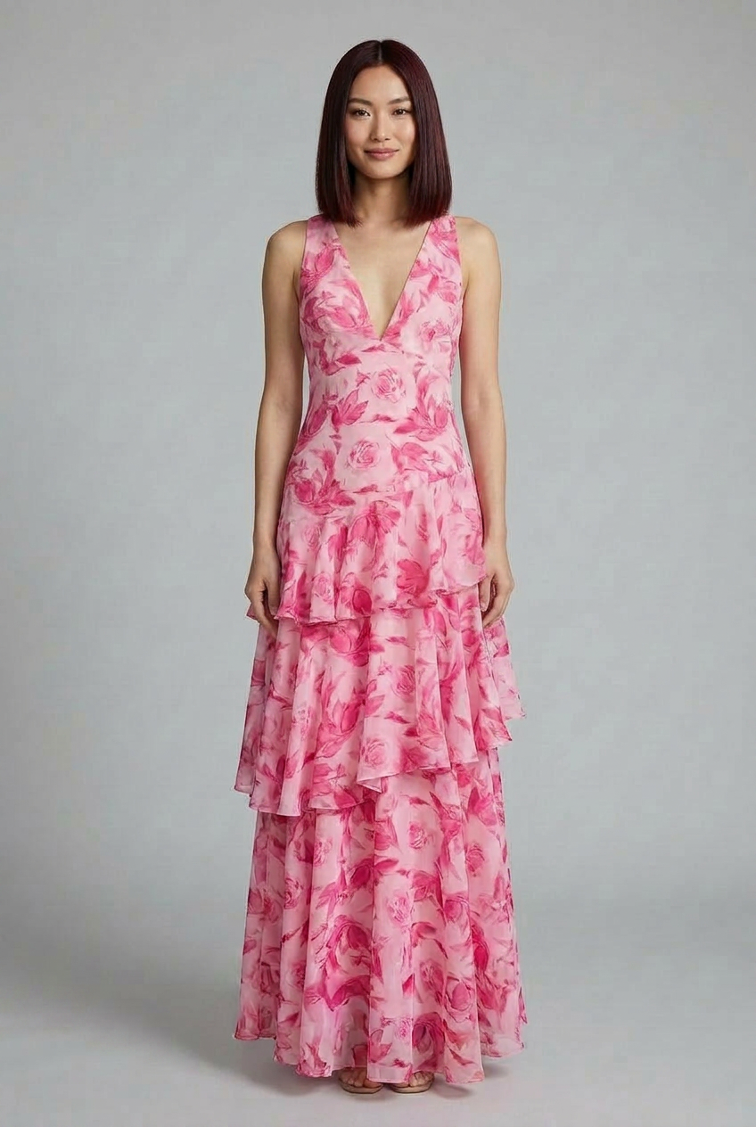 Victoria | Floral Tiered Maxi Summer Dress
