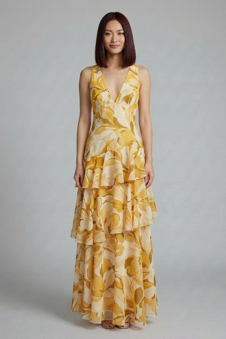 Victoria | Floral Tiered Maxi Summer Dress