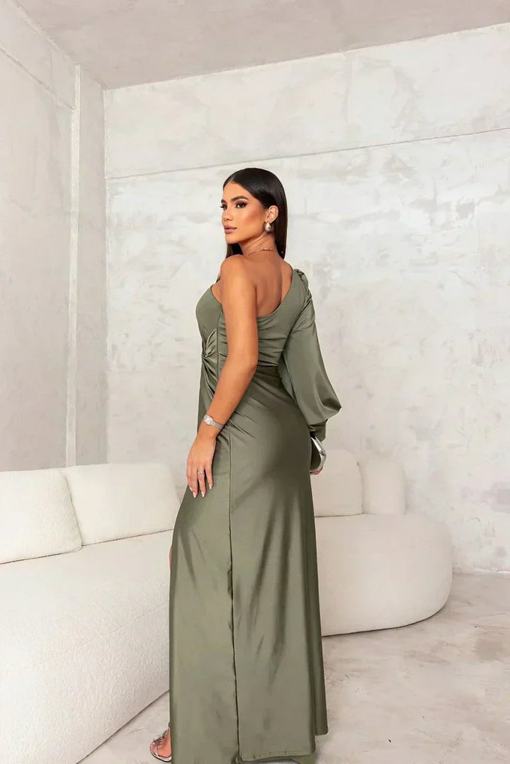 Marisa | One-Shoulder Evening Maxi Dress