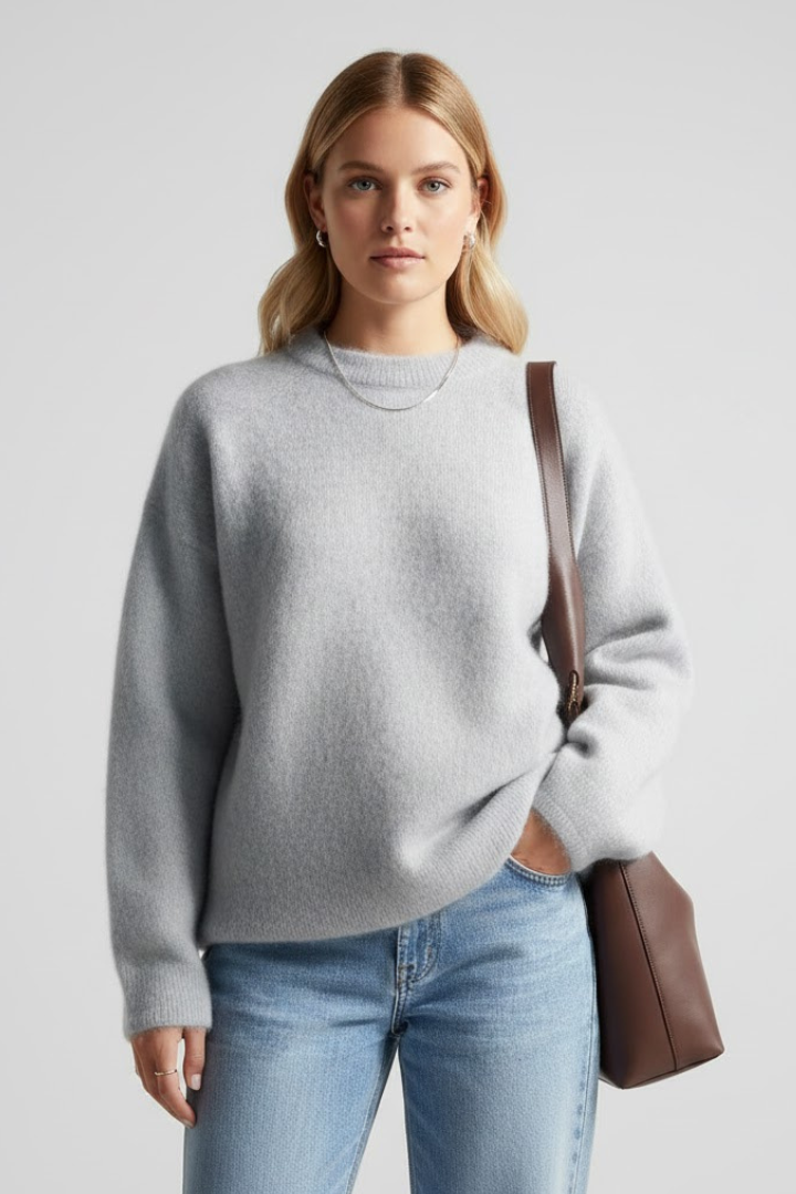 Hannah - Dropped Shoulder Knit Jumper