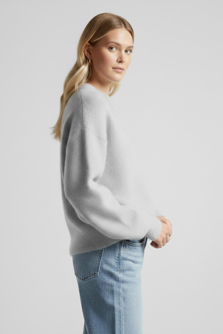 Hannah - Dropped Shoulder Knit Jumper