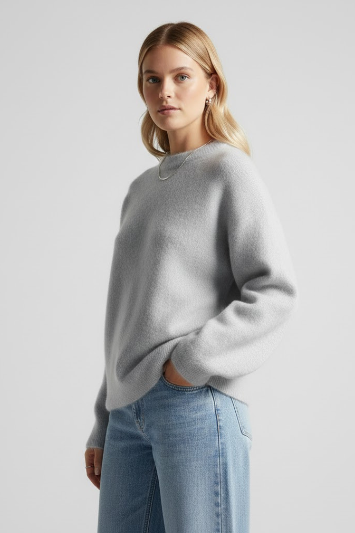 Hannah - Dropped Shoulder Knit Jumper