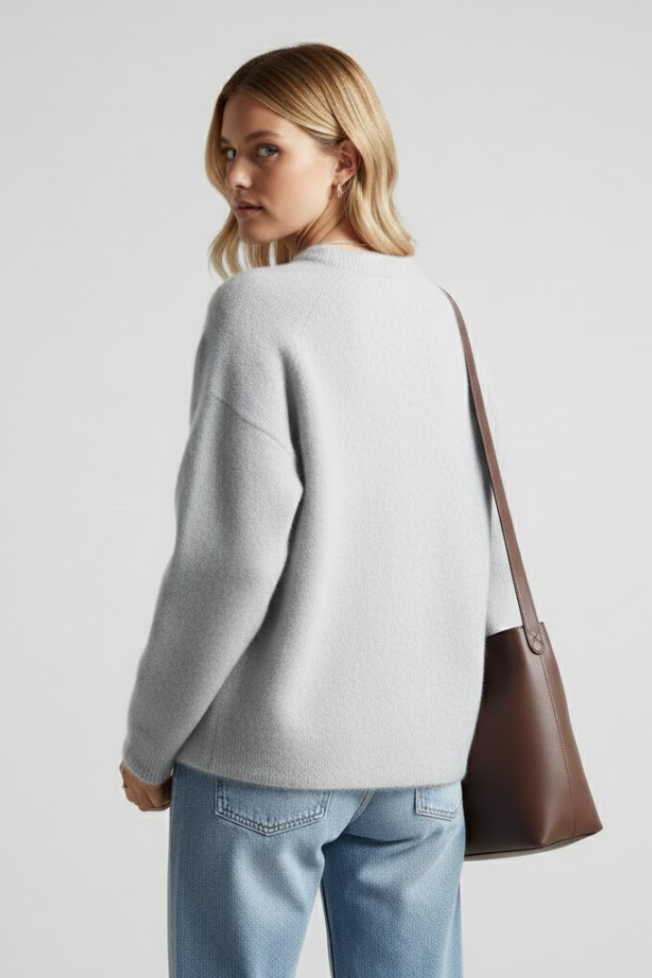 Hannah - Dropped Shoulder Knit Jumper