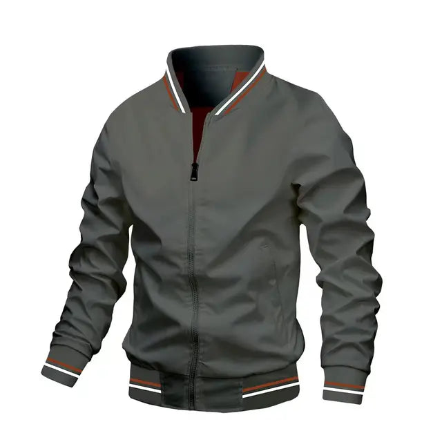 Harry - Striped Bomber Jacket