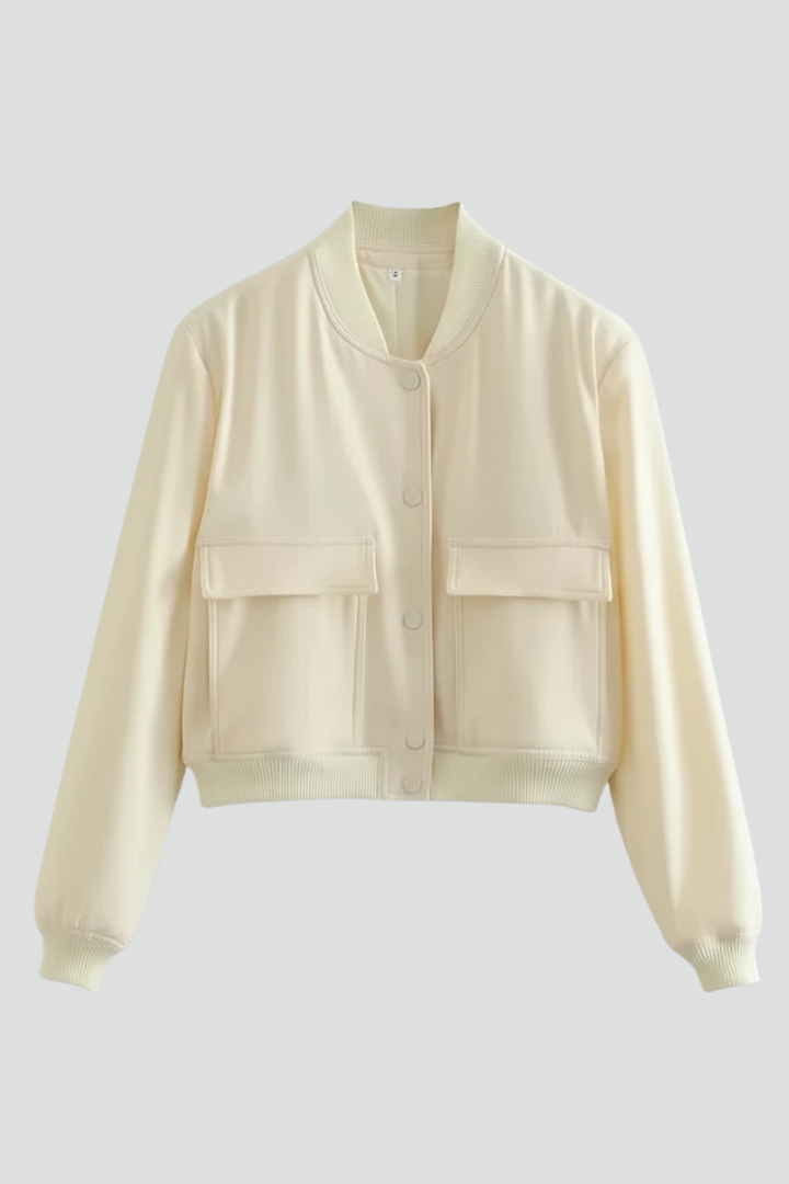 Holly - Baseball Collar Bomber Jacket