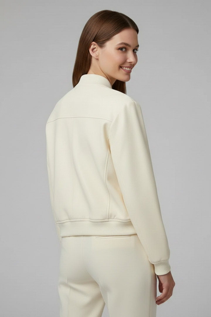 Holly - Baseball Collar Bomber Jacket