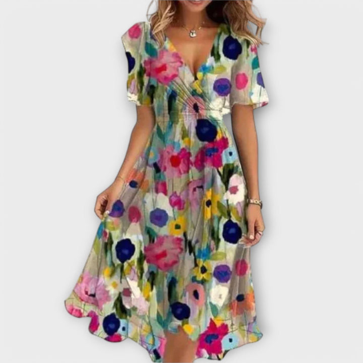 Anna | Women's dress with V-neck